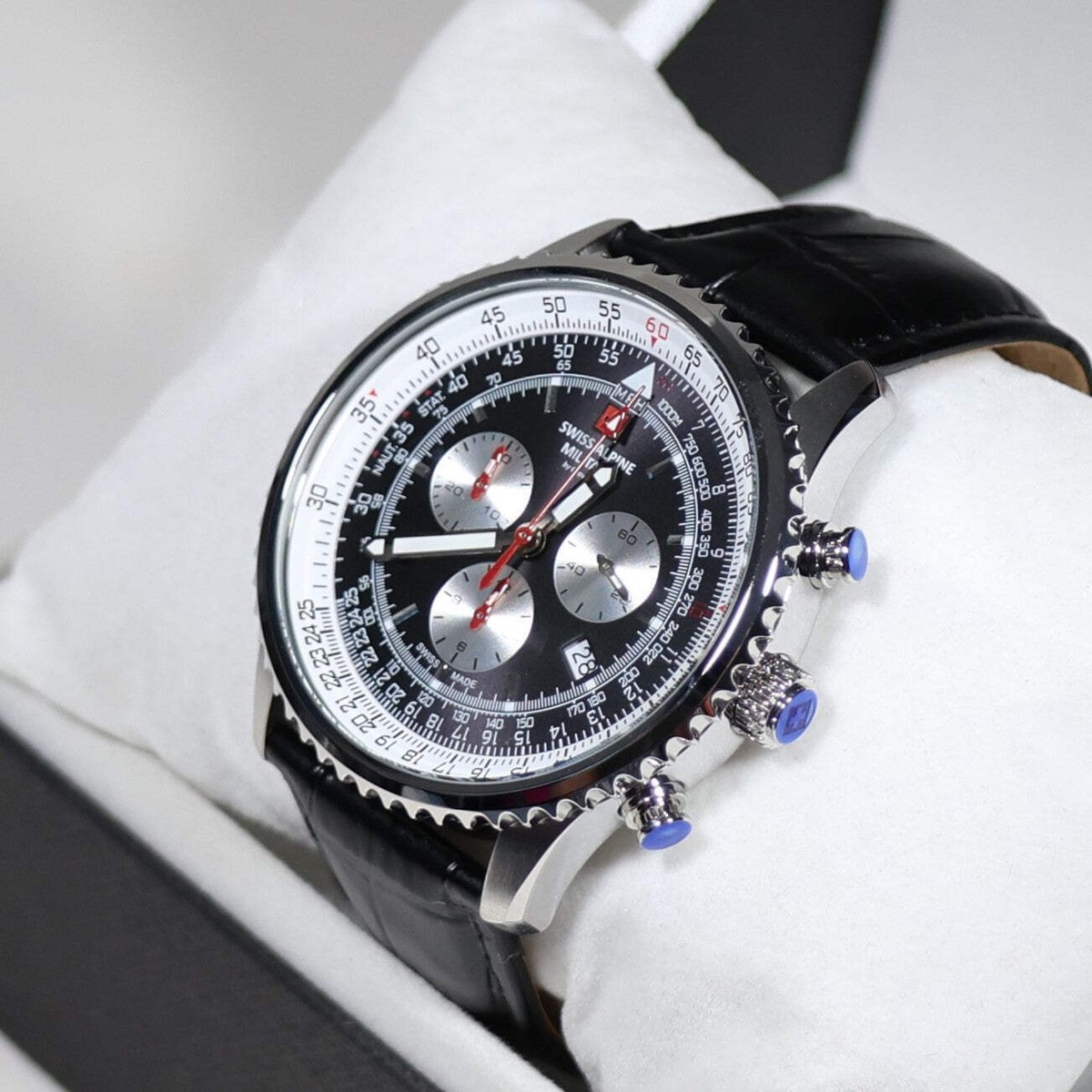 Swiss Alpine Military 7078.9537 Chrono Men`s 45mm 10atm for sale