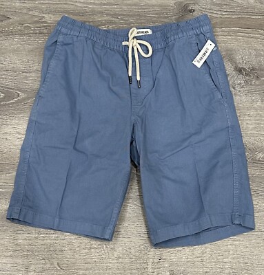 Goodthreads Men's 11'' Inseam Pull-On Stretch Canvas Shorts Light Blue (S) Small