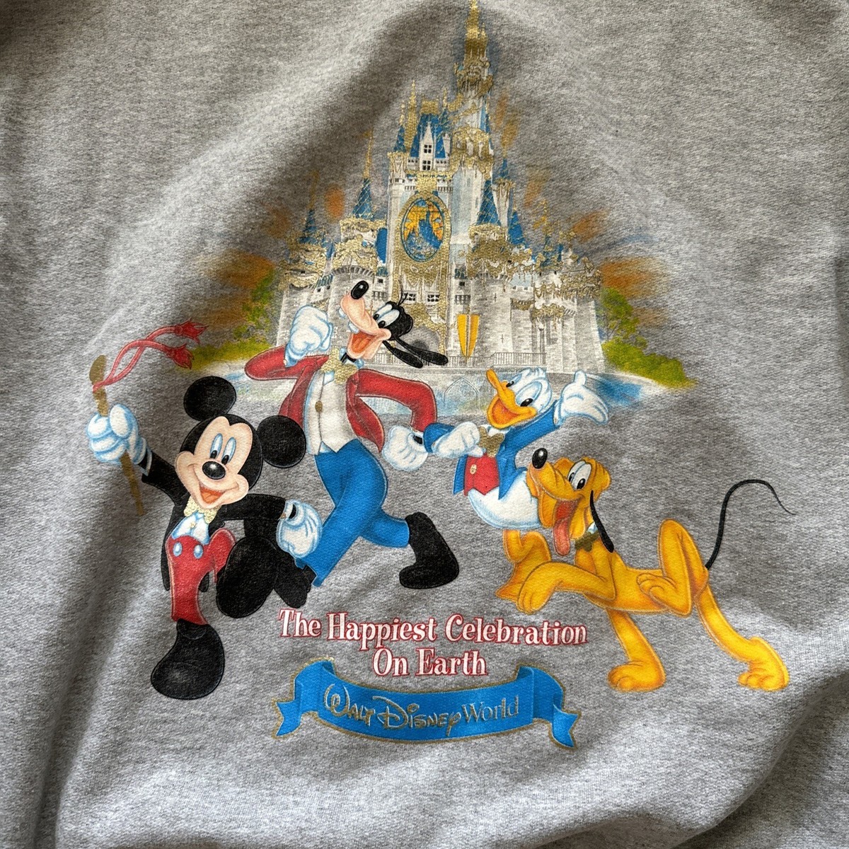 Vintage Walt Disney World Hoodie Happiest Celebration on