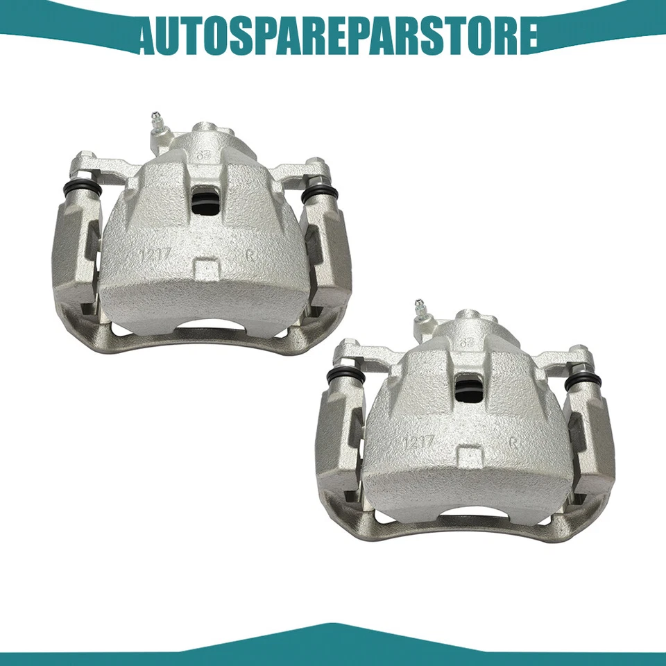 Передние тормозные суппорты и керамические колодки и роторы для Toyota Avalon 2008-2018 годов выпуска - Изображение 2 из 4