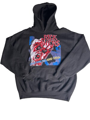 Bleach Rick Owens Hoodie Sweatshirt Raise Your Fist And Yell Tour 87-88 Men's M