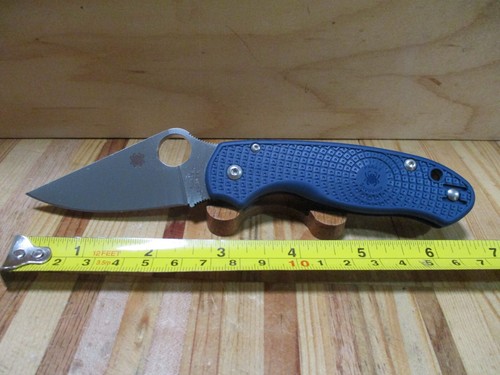 NIB Spyderco USA Para 3 FRN CPM SPY27 Folding Pocket Knife - C223PCBL - Picture 6 of 14