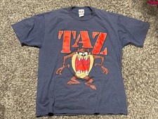 Vintage Taz Warner Bros Studio Looney Tunes Official Tazmanian Devil Tshirt 1996