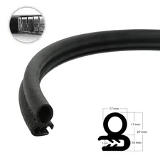 Auto Rubber Seal Weather Strip Door Window Lock Trunk Hood Edge Trim 14ft