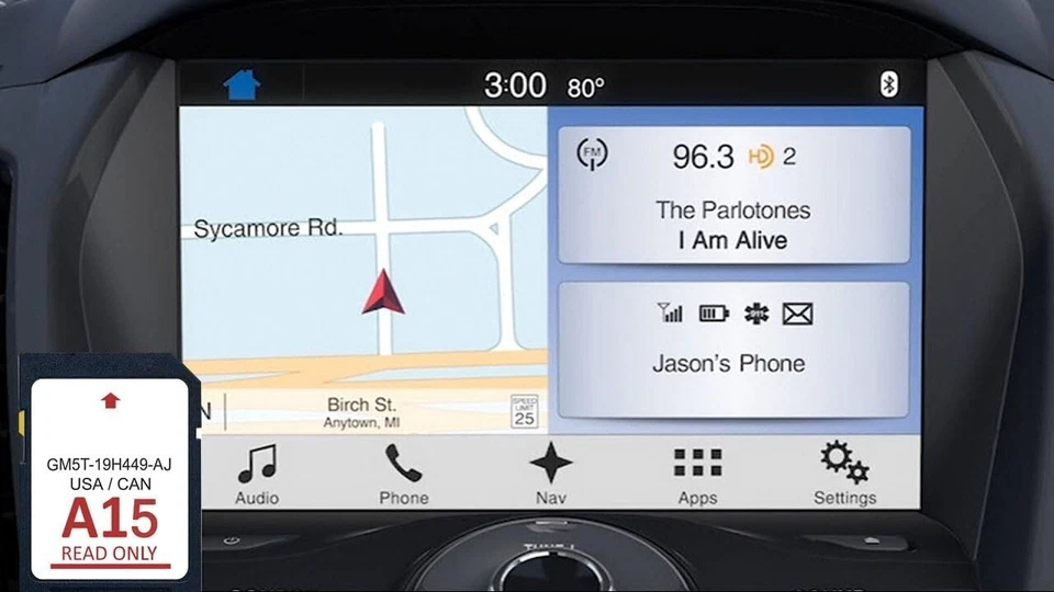 Tarjeta SD A15 navegación Ford/Lincoln 2024 actualización de tarjeta GPS para automóvil mapas de EE. UU./Canadá Foto 4 de 4