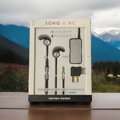 HARMAN KARDON SOHO II NC NOISE CANCELLING EARBUD HEADPHONES SEALED BRAND NEW