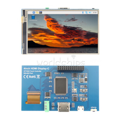 4'' LCD Touch Screen Display Module 800*480 TFT IPS for Raspberry Pi 3rd 4th B/B+
