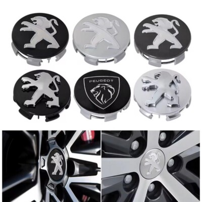 4x 60mm Für PEUGEOT Auto Logo Emblem Felgendeckel Aufkleber Zubehör Nabendeckel