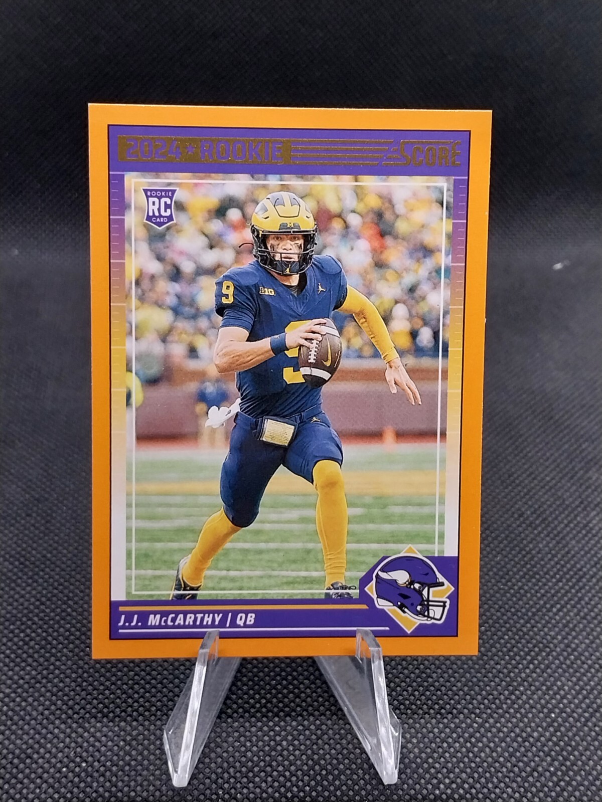 2024 Score J.J. McCarthy Rookie Orange #304