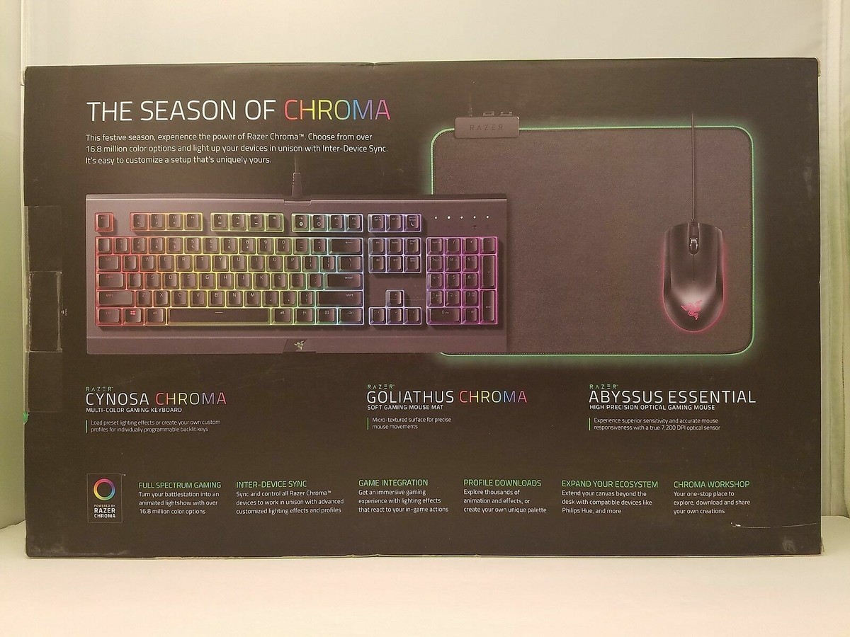 RAZERグッズ　セット販売 Brand New Razer Holiday Chroma Gaming Bundle | Keyboard / Mouse