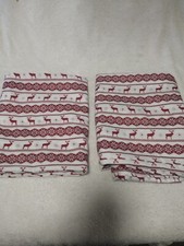 Reindeer Pillowcases Deer Red White Artic Holiday