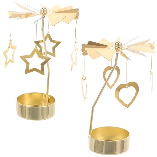 2 Stück Drehbarer Kerzenhalter Party Kerzenhalter Schmuck Kerzenständer Halter