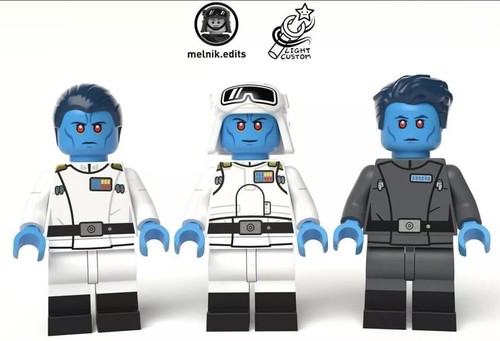 LEGO Star Wars Light Custom LC The Admiral Azure Thrawn Pack Minifigures NEW - 第 1/4 張圖片