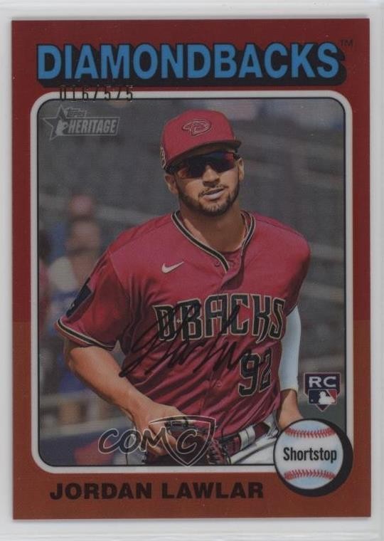 2024 Topps Heritage Chrome Refractor /575 Jordan Lawlar #429 1l8x