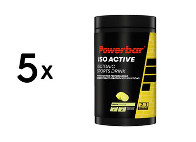 5 x Powerbar Isoactive (600g) Lemon (24,98 EUR/kg)