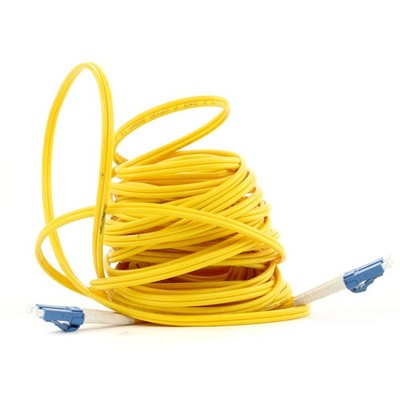 CORNING CABLE SMF-28E SM 62.5UM SC-SC DUPLEX FIBER OPTIC PATCH CABLE, 30'