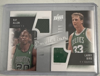 2008-09 Upper Deck - Emulation Dual Memorabilia #E-AB - Larry Bird, Ray Allen