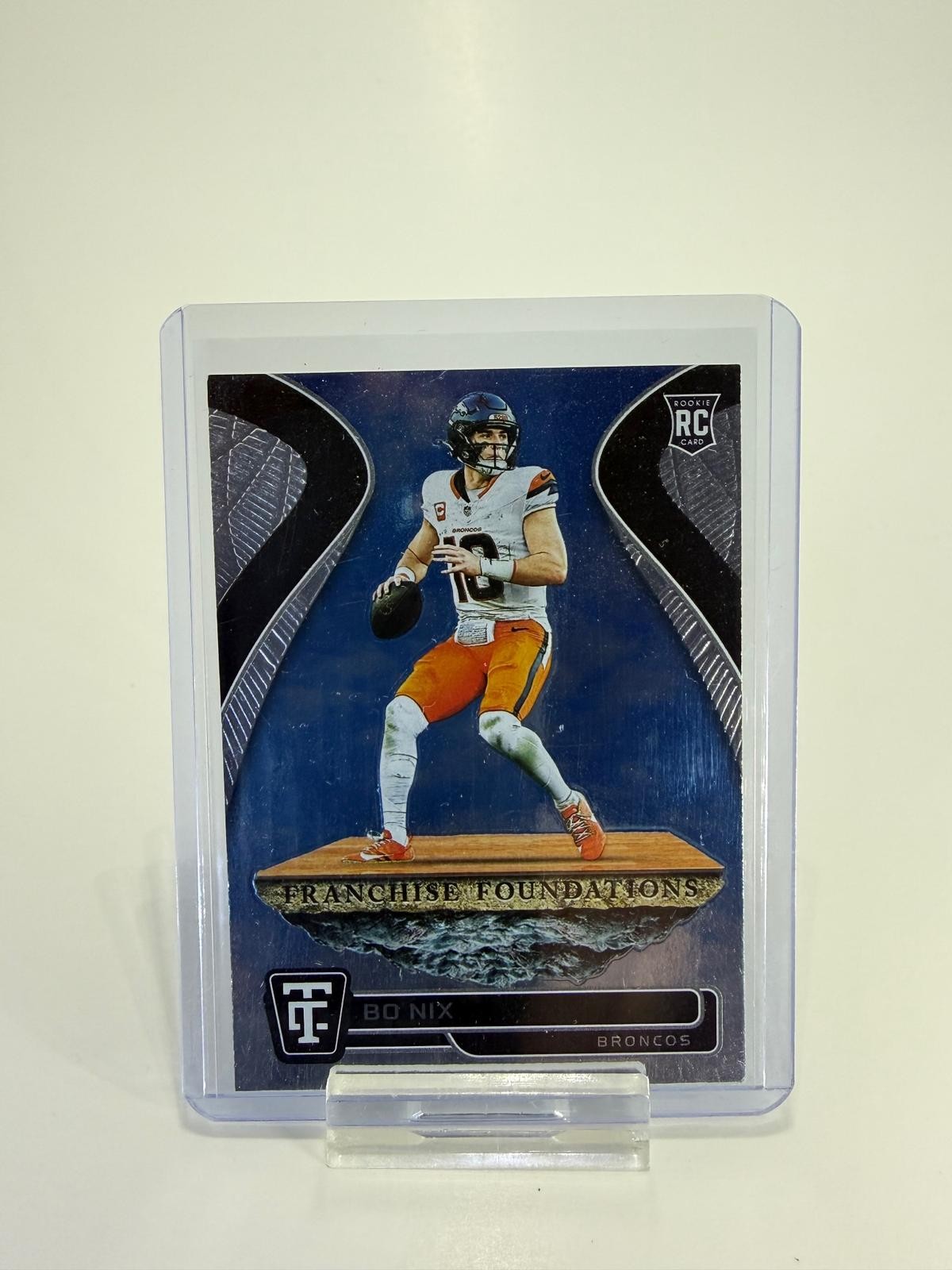 2024 Panini Totally Certified #15 Bo Nix Franchise Foundations Mirror