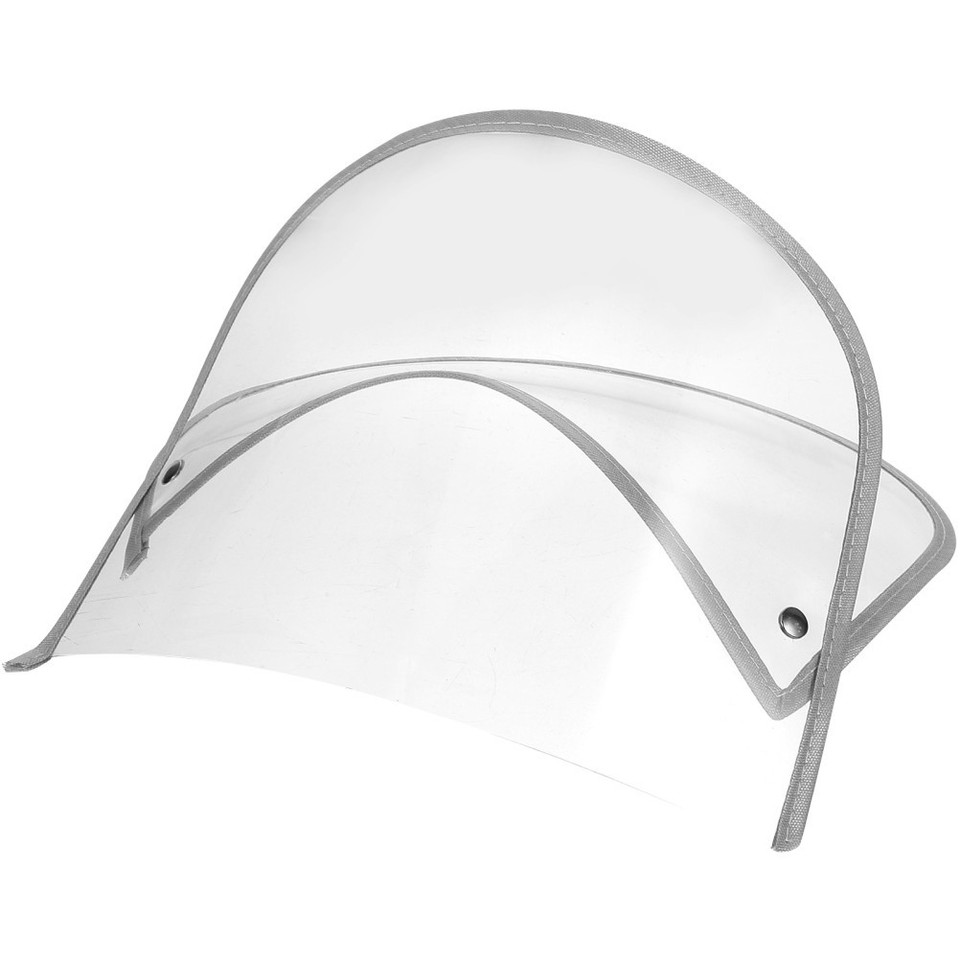 Small Shield for Raincoat Hood Transparent Cap Brim Cycling Hard Hat ...