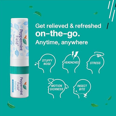Peppermint Field Nasal Inhaler Pack of 6 bottles 