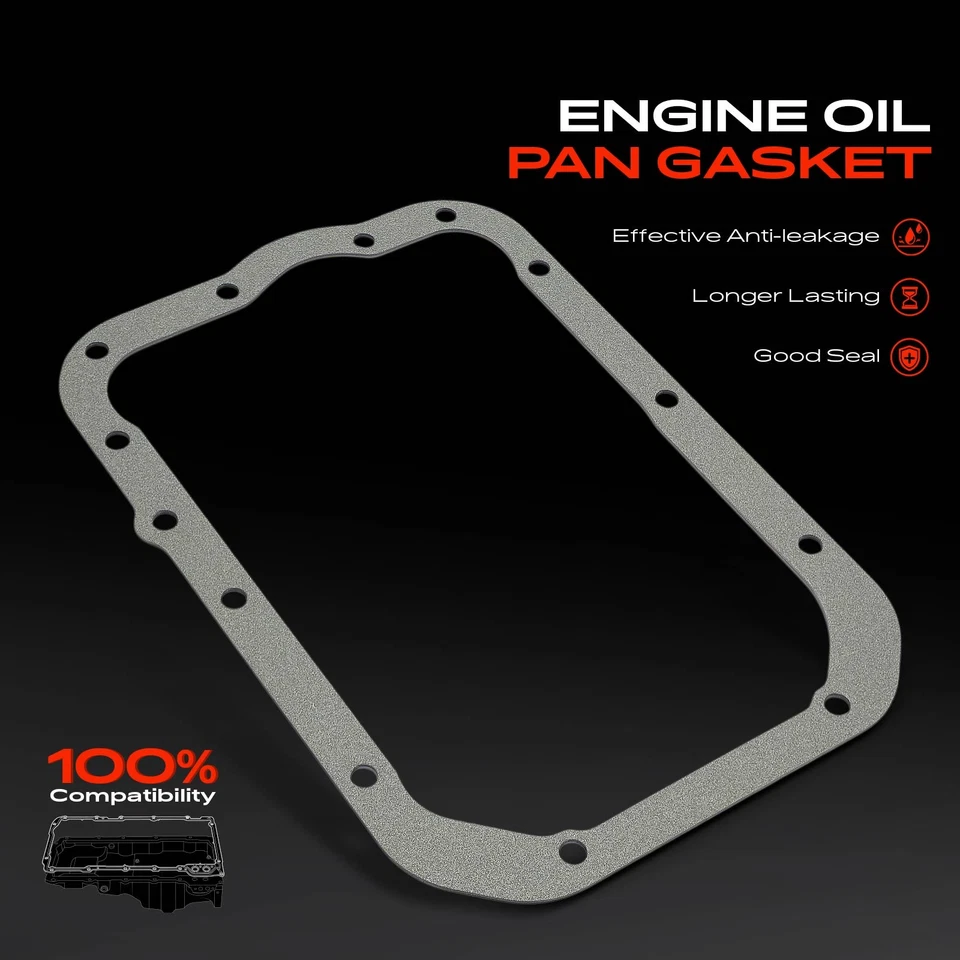 Junta inferior del cárter de aceite del motor para Ford Probe Mazda MX-6 1993-1997 Protege L4 2,0 L Foto 3 de 4