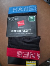 XL Hanes Comfort Flex Fit Men's Boxer Briefs - 3 Pack 