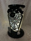 Bath & Body Works light up Halloween Coffin 3-Wick Water Globe Candle Holder NEW