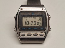 Seiko A547 5050 LCD orologio uomo cronografo vintage quartz batteria 35 mm