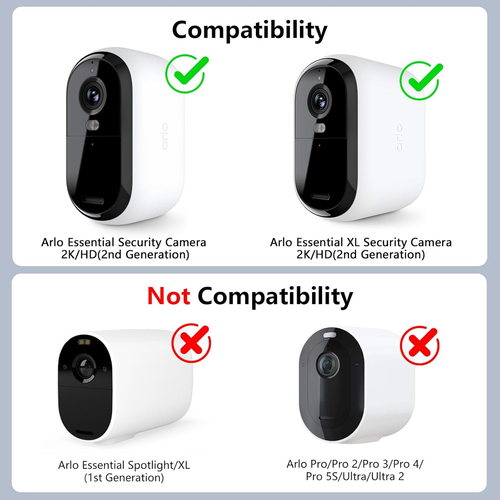 2Pack 25FT Power Cable Compatible with Arlo Essential 2K Outdoor Security Camera - Picture 2 of 12