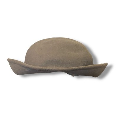 Vintage Doe Skin Wool Felt Tilt Hat Feather Net Veil Bollman  display picture 2