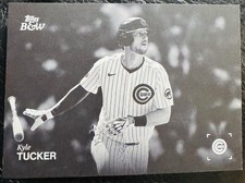 2025 Topps Black & White Base Kyle Tucker #081 Baseball Card Chicago Cubs