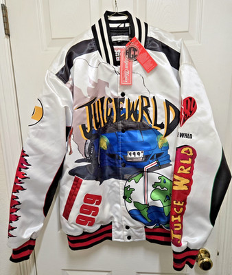 NEW Juice WRLD Jacket Mens 2XL Varsity Satin Bomber Goodbye & Good Riddance  NWT