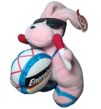1997 Energizer Battery Bunny Drum Vintage Promo Advertising Plush Pink Rabbit 7”