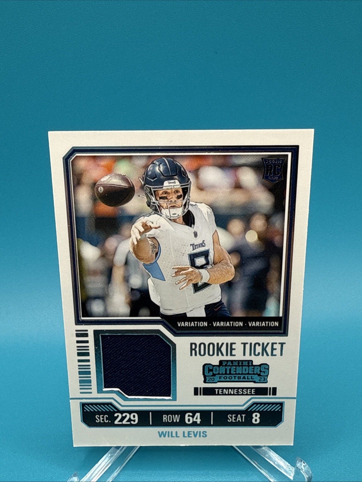 2023 Panini Contenders - Rookie Ticket Swatches Will Levis #TS40V Variations