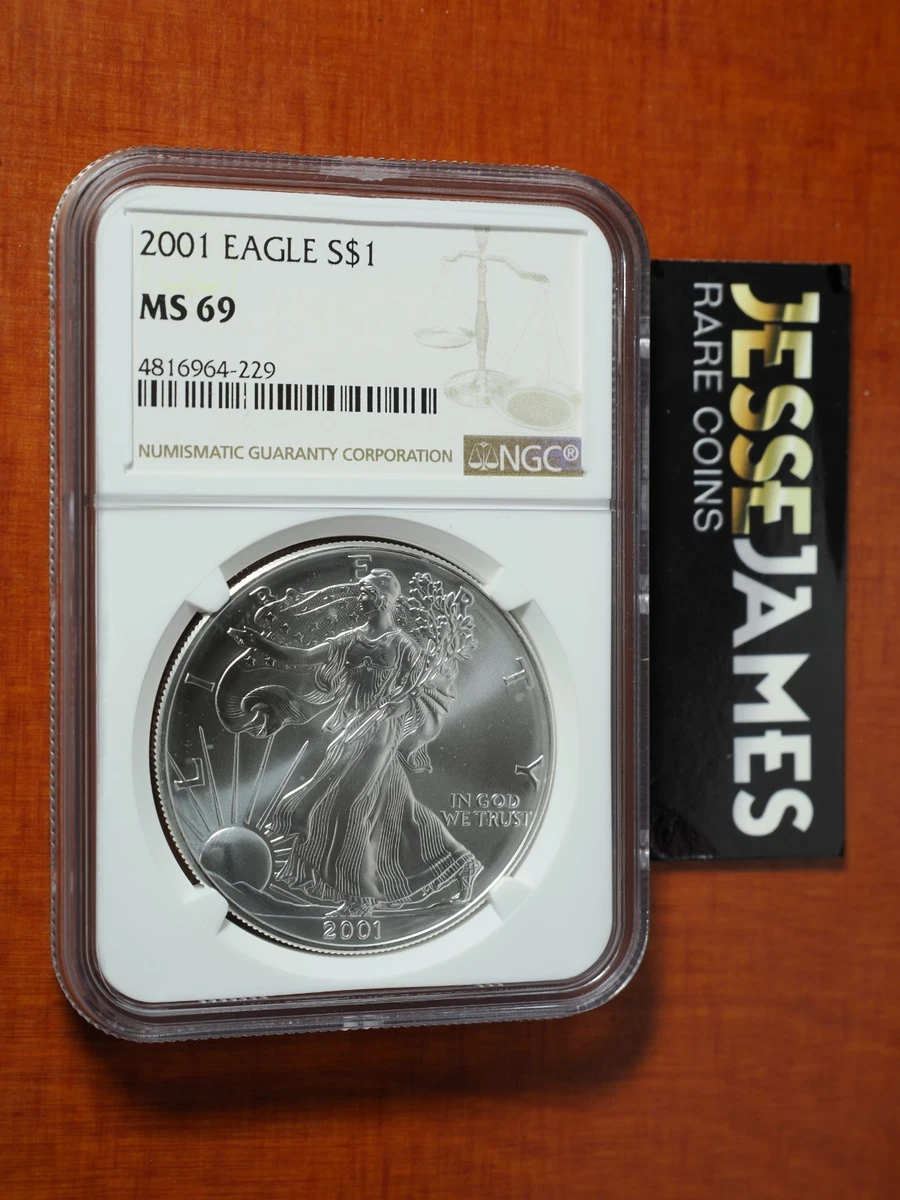 American Eagle MS 69 Graded 2001 Silver Bullion Coins for sale | eBay