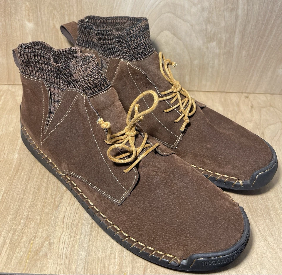 Buffalo OULOS Premium Marrón Sin cordones Zapatos Cómodos Bota Para Hombre Talla EU 43 US 9 Foto 2 de 4