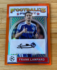 2021/22 Topps Finest Flashbacks UEFA Frank Lampard Auto Orange #2/10