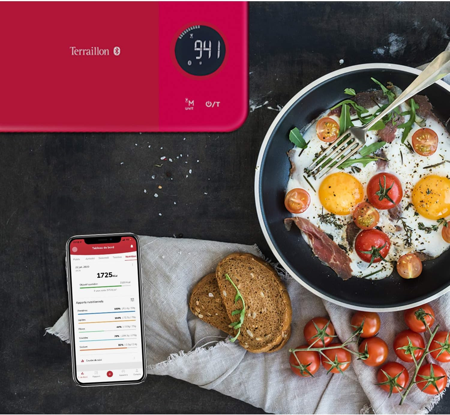 Bilancia Cucina Bluetooth Smart - Precisione 1g e Calcolo Calorie App - 3
