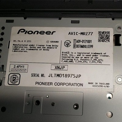PIONEER Carrozzeria AVIC-MRZ77 | 7