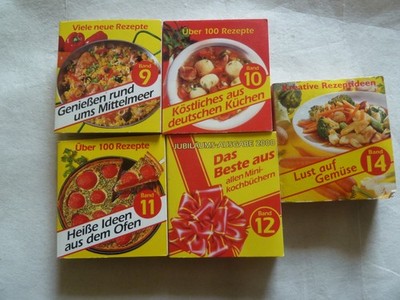 Maggi Kochstudio , 5 Stk. Mini-Kochbücher Nr. 9 , 10 , 11 , 12 , 14