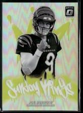 2025 Donruss Optic Joe Burrow RC Sunday Kings Case Hit SP Bengals Rookie #4