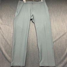 Greg Norman Men  s Golf Pants Size 36x30 Gray Performance Stretch Flat Front