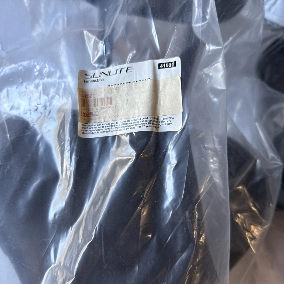 Asiento de sillín de bicicleta Sunlite respaldo soporte trasero playa crucero 9" x 11" Foto 2 de 2