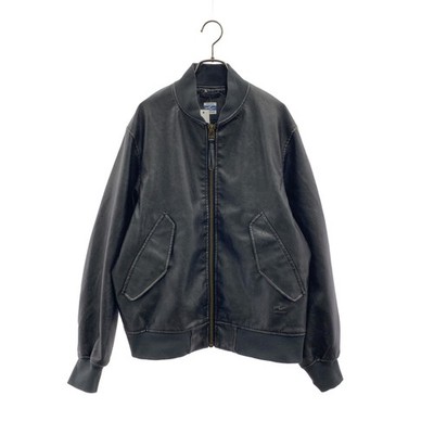 ARMY TWILL | Vegan Leather Blouson Jacket M Black Men