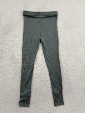 Woolino 100% Wool Leggings Base Layer Pants Kids Youth Size 8 Green Warm Boys
