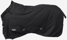 Winter Horse Turnout Blanket - Snuggit Neck - 1200D - Black - Sizes 69"-84"
