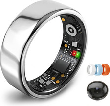 Smart Ring for Women Men,Fitness Tracker Ring,Heart Rate,Blood Oxygen,Step Track