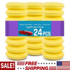 24x Microfiber Foam Sponge Polish Wax Applicator Pads Car Home Cleaning Tool Usa 24x Microfiber Foam Sponge Polish Wax Applicator Pads Car Home Cleaning Tool Usa