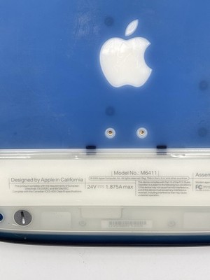 Apple ibook G3 Clamshell Blue Mac Os X Working Tested Vintage W