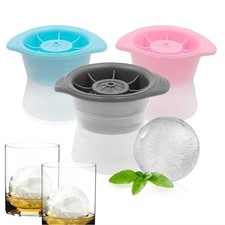 3-9PCS Whiskey Cocktail Sphere ICE Ball Mold Cube Maker Jelly Silicone Mould Set